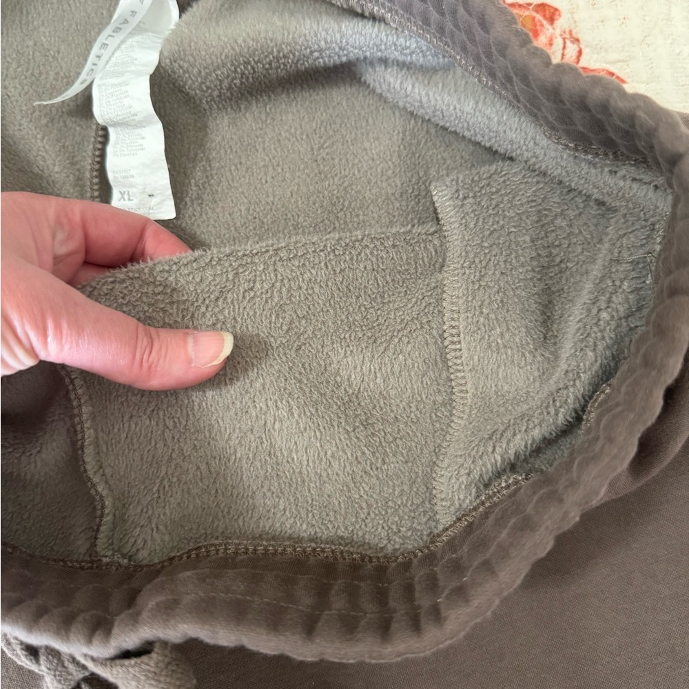 Fabletics Brown Fleece-lined Joggers - Picture 4 of 5